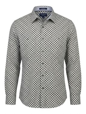 Westbound Geometric Print Button-Up Pullover Blouse‎ XL
